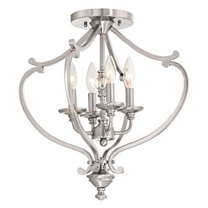 Minka Lavery Savannah Row 18 Inch Convertible Ceiling Light in Brushed Nickel