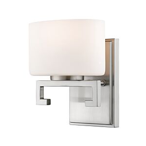 Z-Lite Privet 1-Light Bathroom Vanity Light In Brushed Nickel