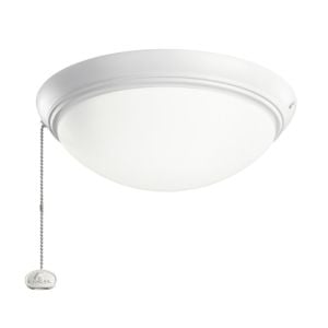 Kichler Accessory Low Profile LED Ceiling Fan Light Kit in White