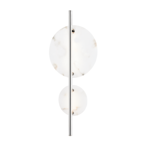 Hudson Valley Croft Wall Sconce in Polished Nickel