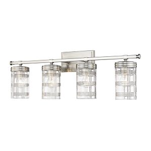 Z-Lite Archer 4-Light Bathroom Vanity Light In Brushed Nickel