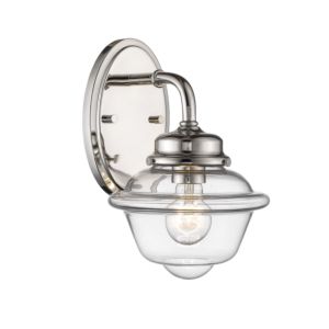 Millennium Lighting Neo Industrial 1 Light Wall Sconce in Polished Nickel