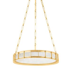 LEDa 1-Light LED Chandelier in Vintage Brass