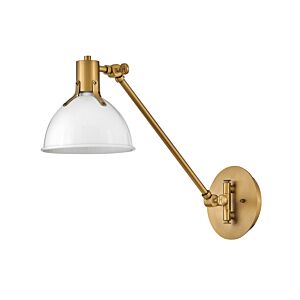 Hinkley Argo 1-Light Wall Sconce In Polished White