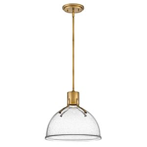 Hinkley Argo 1-Light Pendant In Heritage Brass With Clear Seedy Glass