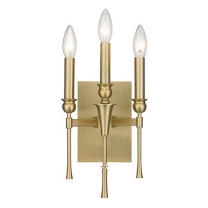 Landon Bcb 3-Light Wall Sconce in Brushed Champagne Bronze