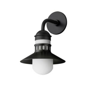 Admiralty 1-Light Outdoor Wall Sconce in Black