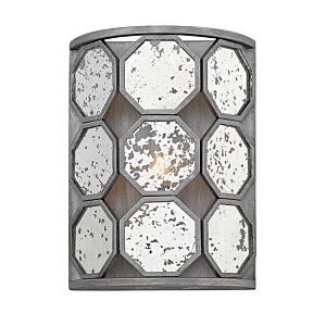 Hinkley Lara 1-Light Wall Sconce In Brushed Silver
