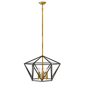 Hinkley Theory 6-Light Pendant In Aged Zinc