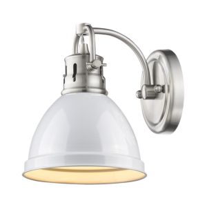 Golden Duncan Bathroom Wall Sconce in Pewter