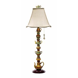 Tea Service 1-Light Table Lamp in Multicolor