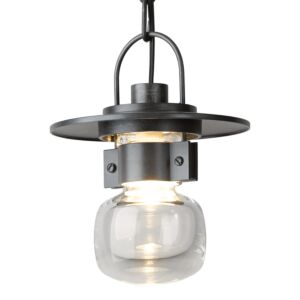 Hubbardton Forge 9 Mason Small Outdoor Ceiling Fixture in Coastal Burnished Steel