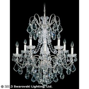 New Orleans 10-Light Chandelier in Antique Silver
