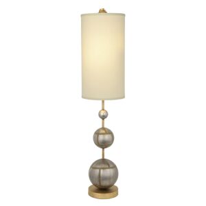 Marie 1-Light Buffet Lamp in Hand-finished silver spheres on gold