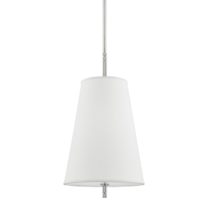 Hudson Valley Bowery Pendant Light in Polished Nickel