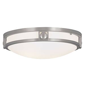 Titania 2-Light Ceiling Mount in Brushed Nickel