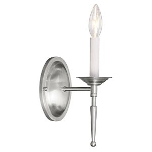 Williamsburgh 1-Light Wall Sconce in Brushed Nickel