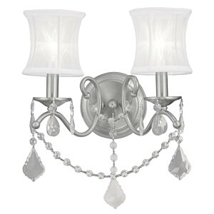 Newcastle 2-Light Wall Sconce in Brushed Nickel