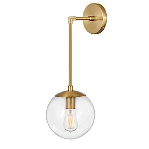 Hinkley Warby 1-Light Wall Sconce In Heritage Brass