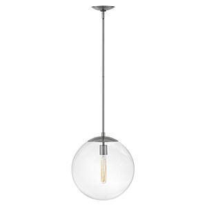 Hinkley Warby 1-Light Pendant In Polished Antique Nickel
