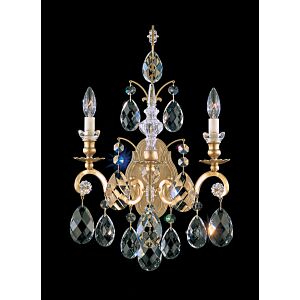Renaissance 2-Light Wall Sconce in Antique Silver
