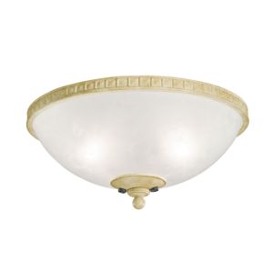 Kichler Cortez 3 Light Bowl Ceiling Fan Light Kit in Aged White