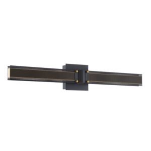 Admiral 1-Light LED Wall Sconce in Matte Black With Gold