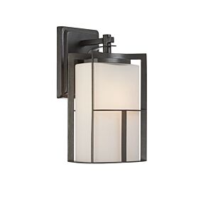 Braxton 1-Light Wall Lantern in Charcoal