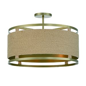 4-Light Ceiling Light in Soft Brass