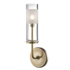 Hudson Valley Wentworth Wall Sconce in Aged Brass