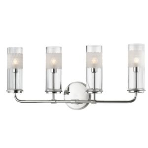 Hudson Valley Wentworth 4 Light 10 Inch Wall Sconce in Polished Nickel