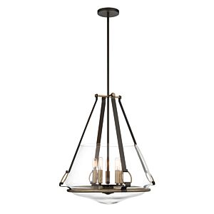 Minka Lavery Eden Valley 5 Light Ceiling Light in Smoked Iron with Aged Gold