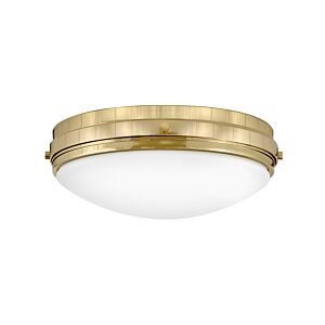 Hinkley Oliver 3-Light Flush Mount Ceiling Light In Bright Brass