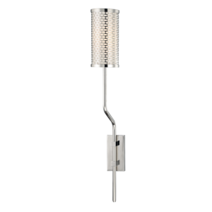Hudson Valley Hugo 26 Inch Wall Sconce in Polished Nickel