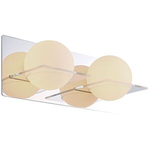 DVI Io 2-Light Bathroom Vanity Light in Chrome