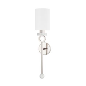 Haru 1-Light Wall Sconce in Burnished Nickel