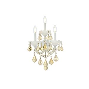 Maria Theresa 3-Light Wall Sconce in White