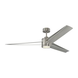 Visual Comfort Fan Armstrong 60" Indoor Ceiling Fan in Brushed Steel