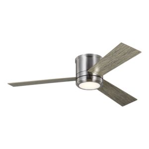 Clarity 1-Light 56" Ceiling Fan in Brushed Steel