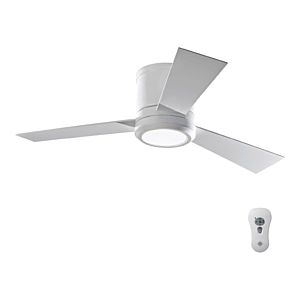 Visual Comfort Fan Clarity II 42" Flush Mount Ceiling Fan in Matte White