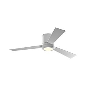Visual Comfort Fan Clarity 52" Flush Mount Ceiling Fan in Matte White