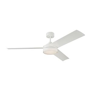 Monte Carlo LED Cirque 56 Inch Indoor Ceiling Fan in Matte White