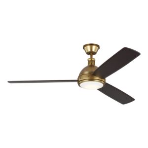 Hicks 1-Light 60" Ceiling Fan in Hand Rubbed Antique Brass