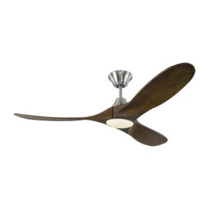 Visual Comfort Fan Maverick II LED 52" Indoor Ceiling Fan in Brushed Steel