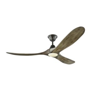Monte Carlo Maverick LED 60 Inch Indoor Ceiling Fan in Aged Pewter
