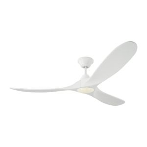 Visual Comfort Fan Maverick LED 60" Indoor Ceiling Fan in Matte White