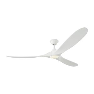 Monte Carlo Maverick Max LED 70 Inch Indoor Ceiling Fan in Matte White