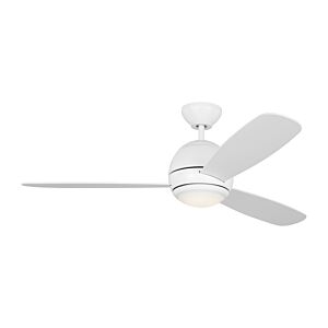 Orbis 52" LED Ceiling Fan in Matte White