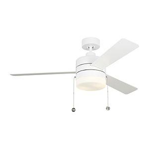 Monte Carlo Syrus 2 Light 52 Inch Indoor Ceiling Fan in Matte White