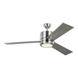 Vision 1-Light 56" Ceiling Fan in Brushed Steel